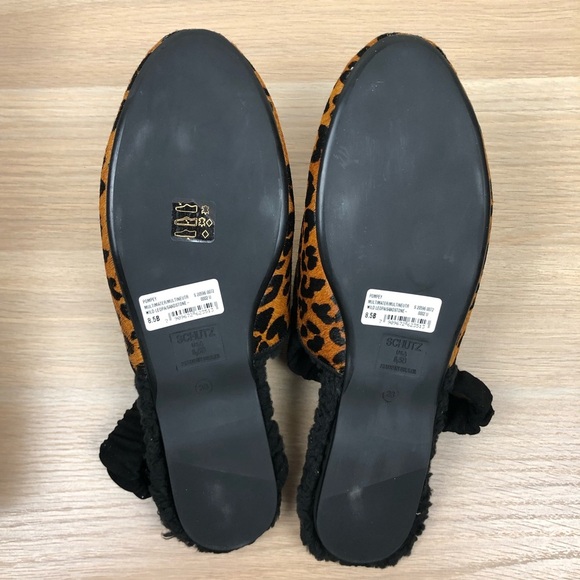 NWT Schutz Pompey Genuine Calf Hair Slingback Flat - Picture 4 of 9